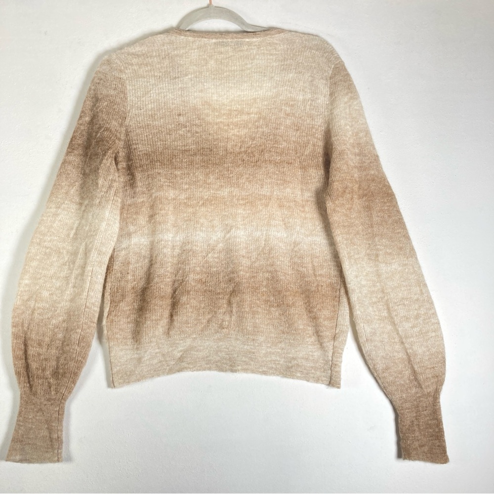 Madewell Sweater Ombre
Women Brown 
Deep V Neck Preppy Cozy Comfy Light Soft M - Picture 2 of 11